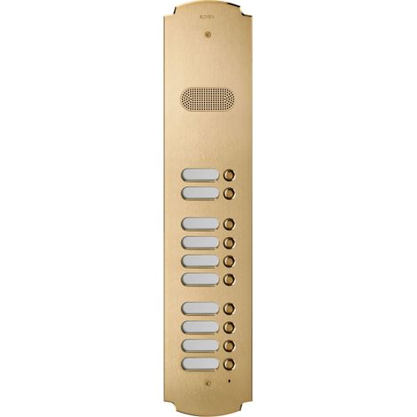 VIMAR - 41610 Patavium 2F+ plaque audio 10 boutons en laiton