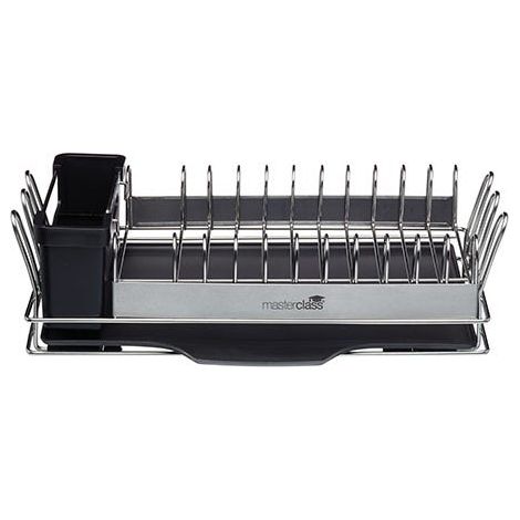 MasterClass Compact Stainless Steel Dish Rack Drainer