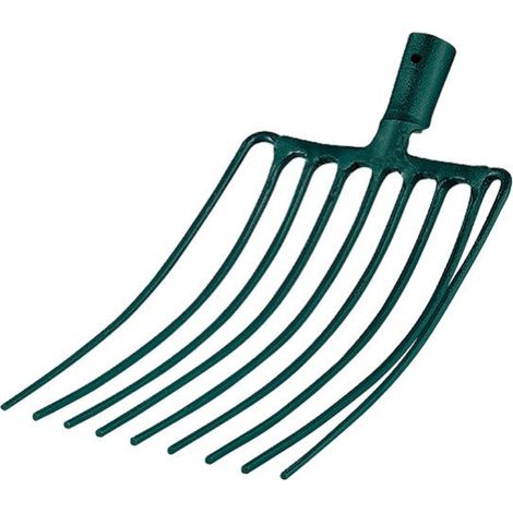 Fourche à cailloux à douille 9 dents sans manche - leborgne