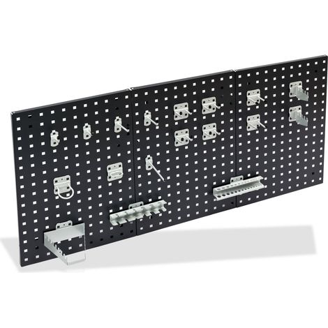 ADB Hakensatz Hakenset Werkzeug-Haken Set 12-110 teilig Lochwand Werkzeughalter (1/2)