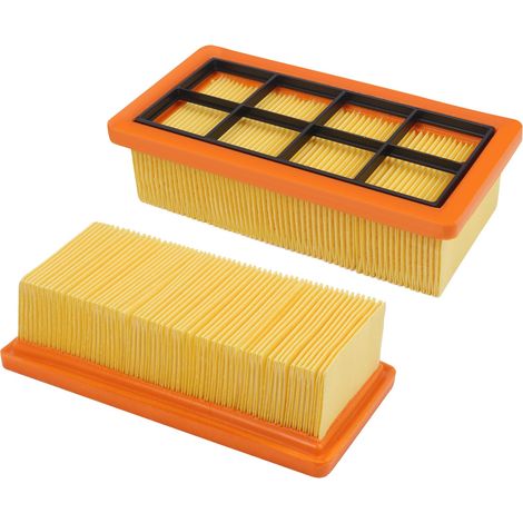 2 Filtre Remplacement pour Aspirateur Kärcher AD 3200, AD 3 Premium et AD 4 Premium