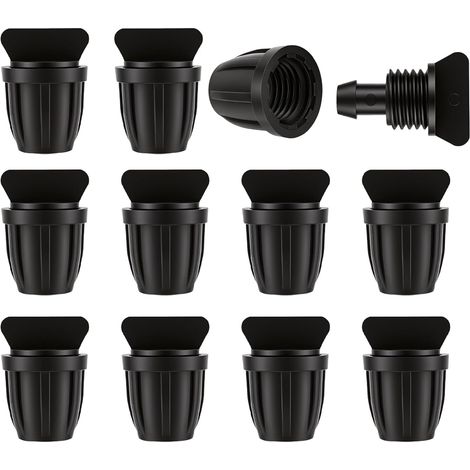 CCYKXA10 Pièces Bouchon d'Extrémité 8 12 mm pour Tuyau d'Irrigation Goutte à Goutte,Accessoires pour irrigation directe, Raccord Tuyau d'Arrosage pour (1/5)