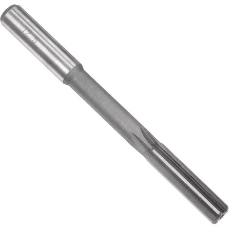 Alésoir de Serrage 12,5 mm H7 Hss Alésoir de Tour à 6 Cannelures Droites Outil de Coupe de Fraisage à Tige Ronde Foret de Perçage Métrique pour Acier Inoxydable et Métal (1/5)