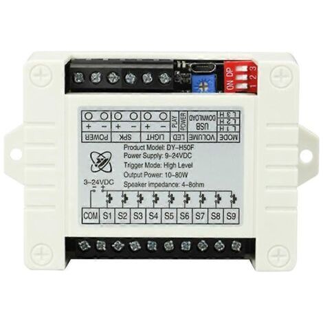 MP3-Sprachausgabemodul mit Auf-/Ab-Triggerung und Audionachrichten - H50FK (1/4)