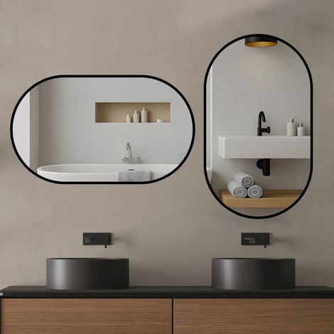 Miroir de salle de bain ovale Flexi-Hang 5080cm (1/5)
