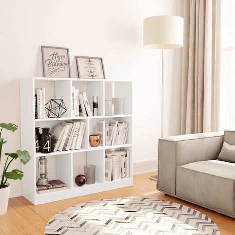 vidaXL Estantería librería madera contrachapada blanco 97,5x29,5x100cm (1/5)
