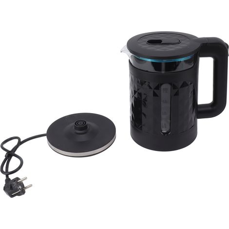 Schwarzer Wasserkocher, 2000 W, 2,3 l – mit automatischer Abschaltung, Verbrühungsschutz, doppelwandig, 220-V-EU-Stecker (1/5)