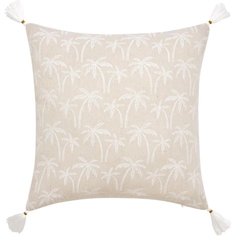 Coussin Déhoussable Compressé 45x45 cm Polycoton Imprimé - SAHARIS (1/3)