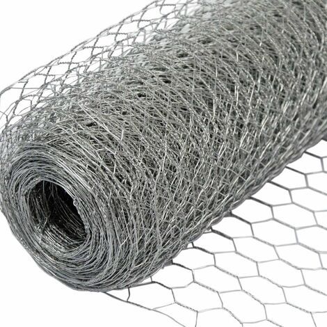 Grillage Métallique pour Cloture Maillage Hexagonal : 16x25mm Clôture pour Animaux et Plantes Galvanisé -0.1mx3m