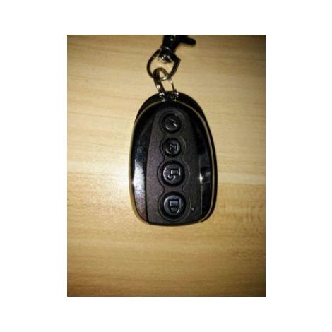 Télécommande Clonage Universel 4 Boutons 433MHz pour Portail Électrique Porte de Garage avec Numéro Noir et Argent - 5.3 x 3.3 x 1.3 cm (1/4)