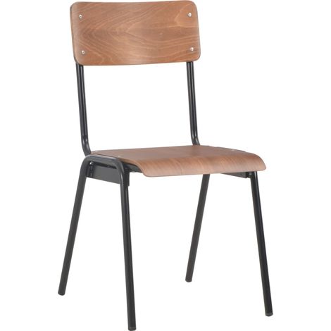 Maison Exclusive - Esszimmerstühle 6 Stk. Braun Sperrholz