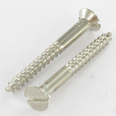 Vis bois Tête fraisée Fendue 5X35 Acier chrome-100 pièces
