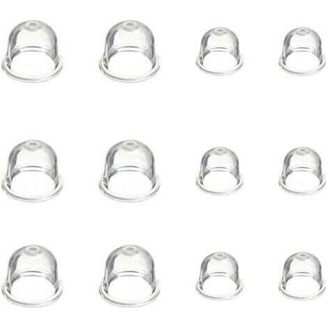 12 Pieces Carburetor Primer Pump Bulb 19 mm and 22 mm Bulb Pump Primer Carburetor Accessories for Brush Cutter Chainsaw Blower Trimmer - Bluedeer (1/4)