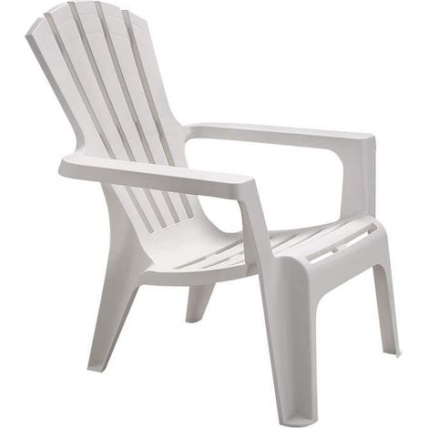 Jardin de fauteuils en plein air en résine et en fibre de verre avec dossier haut et basse inférieur White