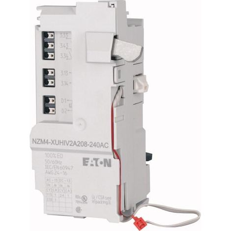 Déclencheur à manque de tension pour NZM4 24 V AC 2 sorties programmables 000189736 EATON NZM4 XUHIV2A24AC