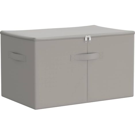 Storage Box Non-woven fabric 60 x 43 x 35 cm 90.3 L Grey vidaXL