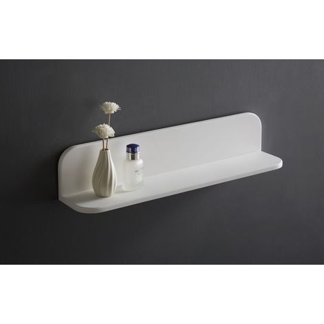 Bernstein – Estante de pared para baño – fundición mineral – 60x12x12cm – montaje sencillo – decoración elegante (1/4)