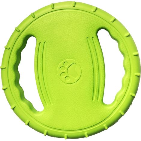 Hundetrainingsring mit Frisbee, aus EVA-Material mit Doppelgriff. Flugspielzeug für Hunde, schwimmendes Outdoor-Spielzeug.