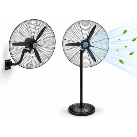 Ventilateur industriel - Sans marque - 2‑en‑1 - 130 W - Ø 68 cm - 3 vitesses oscillant (1/5)