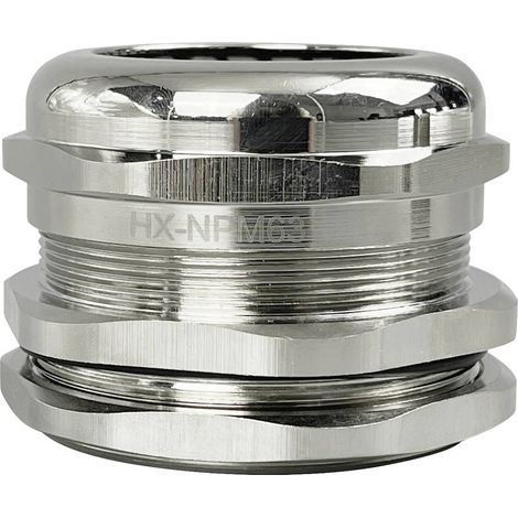 TRU COMPONENTS TC-10302860 Pressacavo filettato M63 Ottone nichelato Metallo 1 pz. (1/2)
