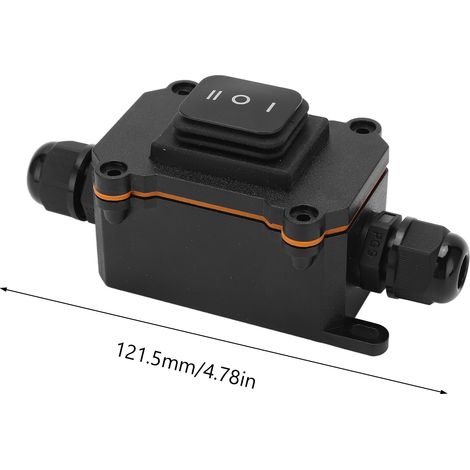 Interrupteur à bascule 3 positions ON/Off/ON 12V 16A IP68 universel pour auto bateau camping-car (1/5)