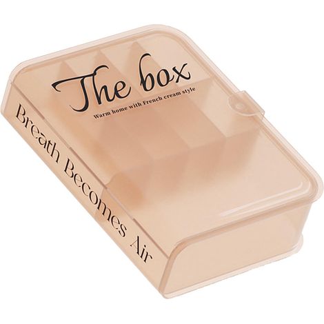 Organizer-Box für Schreibtische, Aufbewahrungstasche für Datenkabel, Kunststoff, Buchdesign, Heimdekoration, für Kopfhörer, Transparentes Rosa (1/5)