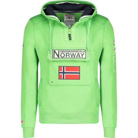 Sudadera Geographical Norway GYMCLASS FLASH GREEN para hombre 054 POP (WW4181H/GN-Verde llamativo) XL