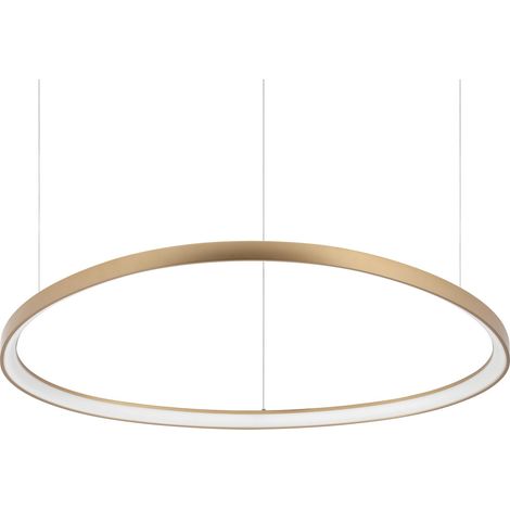 Ideal Lux Sospensione Moderna Gemini 1 Luce LED Integrato Ottone Metallo