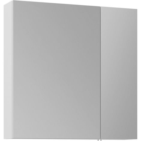 Mobile da bagno con specchio "Nuvola 60 v2" - 66 x 16 x 60 cm - Bianco (1/3)