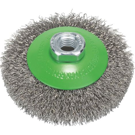 Bosch 2 608 622 108 - Cepillo cónico, inoxidable - 100 mm, 0,35 mm, M14 (pack de 1) (1/3)