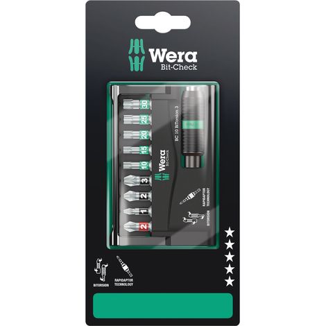 Wera Bit-Check 10 BiTorsion 3 SB, 10-teilig 05073418001 (1/5)