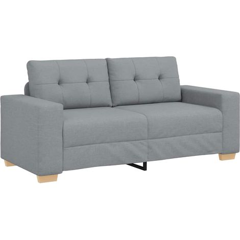 Divano  Sofa Divanetto Grigio Chiaro 180x77x82 cm in Tessuto (1/5)
