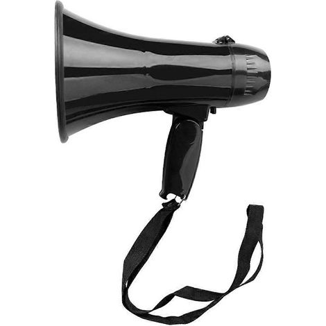 Tragbares 25-Watt-Megafon, kleiner Lautsprecher für Sportveranstaltungen und Werbeaktionen, schwarz (1/5)