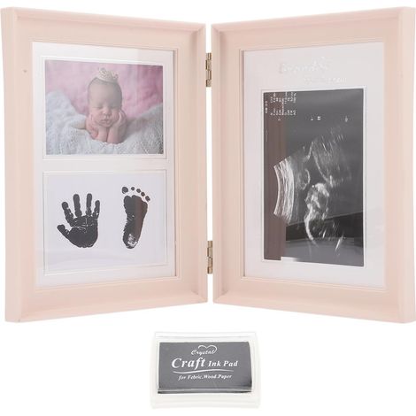 Cadre photo Toyvian pour bébé avec empreintes de pieds et de (1/5)