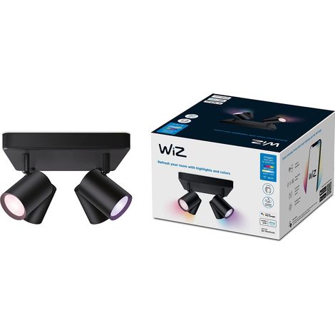 Signify Plafoniera Intelligente Nera con Quattro Spot LED Orientabili (1/5)