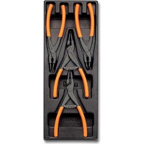 Pinze anelli elastici con termoformato rigido beta t145