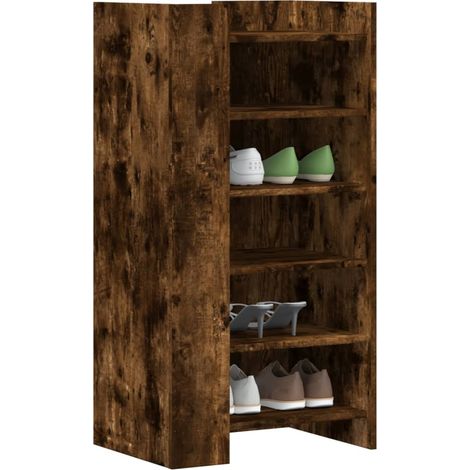 Schuhschrank Räuchereiche 52x37,5x100 cm Holzwerkstoff
