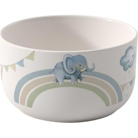 Bol pour enfants, Bol en porcelaine de style bohème, Ø 12,5 cm, Lavable au lave-vaisselle, Compatible micro-ondes, Multicolore (1/5)
