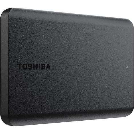 Disque dur externe portable Toshiba Canvio Basics HDTB510XK3AA, 1 To, USB 3.0, Noir (1/4)