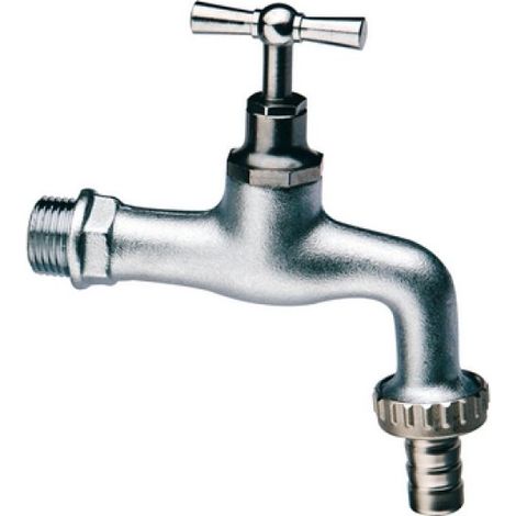 RUBINETTO PORTAGOMMA IN OTTONE CROMATO/SABBIATO 3/4&quot (DN 20)