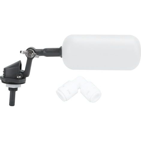 Vanne à flotteur à bille en plastique Miniature interrupteur de contrle automatique du niveau d'eau purificateur boule CockG1/4in DN8 (1/5)