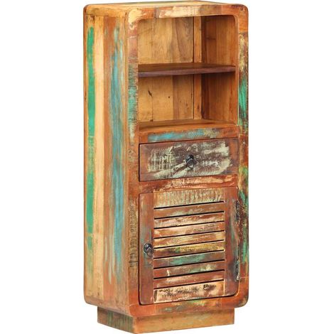 vidaXL Aparador de madera maciza reciclada 45x32x110 cm (1/5)