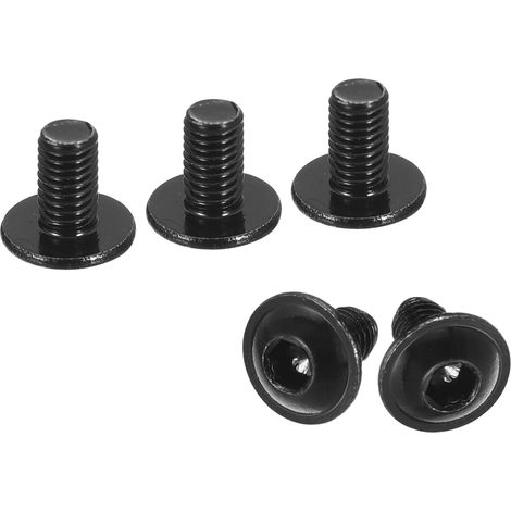 50 Pcs Vis À Tête Cylindrique À Embout Hexagonal M3x4mm (Noir) (1/5)
