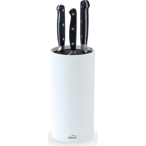 Bloc couteau blanc, bloc universel pour couteau,... (1/5)
