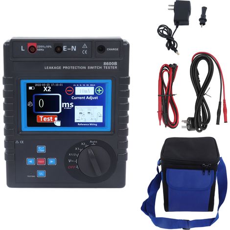 Testeur de fuite de courant ABS 2600mAh léger avec écran LCD, prise AU 220V et prise US 100-240V (1/5)