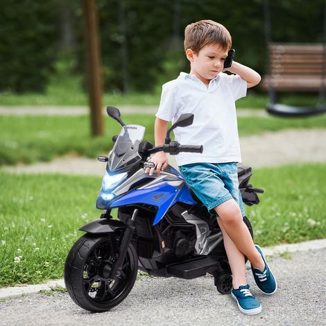 phares bleu, Moto électrique pour enfants moto porteur pour enfants 3 à 6 ans avec musique (1/4)