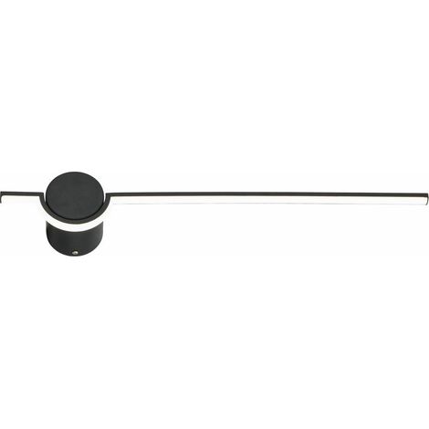 Applique moderna specchio Alamiya nera 61cm LED 8W Reality