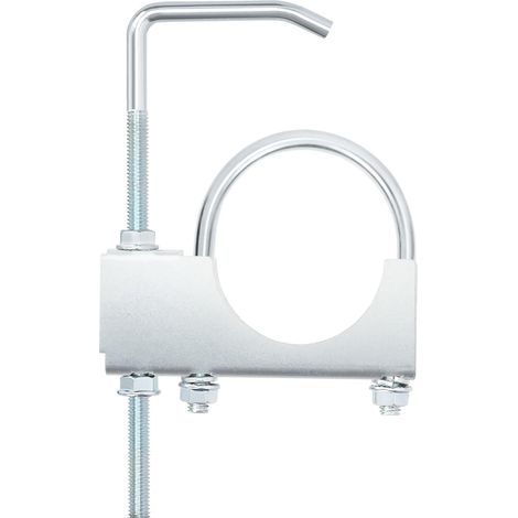 1 pince d'échappement universelle de 7,6 cm avec suspension, robuste et universel pour tuyau d'échappement de voiture et camion de 7,6 cm (2.75 Pouces) (1/5)
