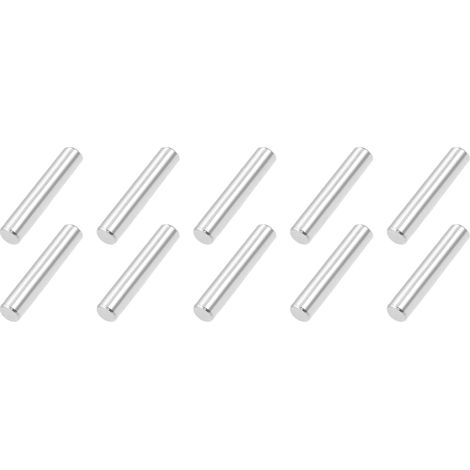 5mm x 25mm Cheville Goupilles Inox Acier x 10pcs Étagère Équerres Support Piquets Épingle Tige Fixation Éléments pour Mécanique Industrie Fixation, Argent Ton (1/5)