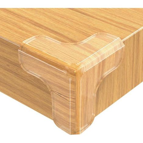 Protection Coin de Table - Forme T 3 Côtés - Adhésif 1 mm - Pour Sécuriser Meubles dans Maison avec Enfants - Lot de 12 Pièces (1/5)